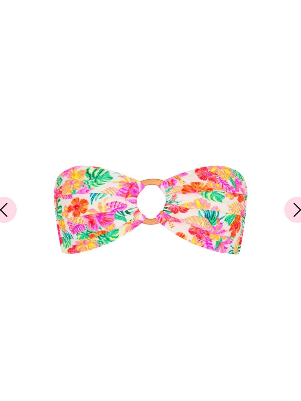 Kulani Kinis Island Escape Bandeau Swim Top with cheeky v bottoms